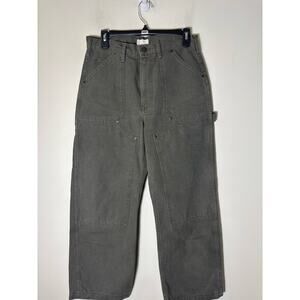 G. Label by Goop Greenish Gray Denim Wide Leg Jeans Sz 29